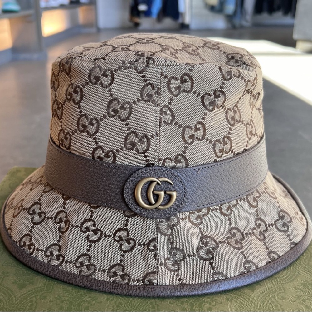 Gucci Beige and Brown Bucket Hat - Picture 5 of 9